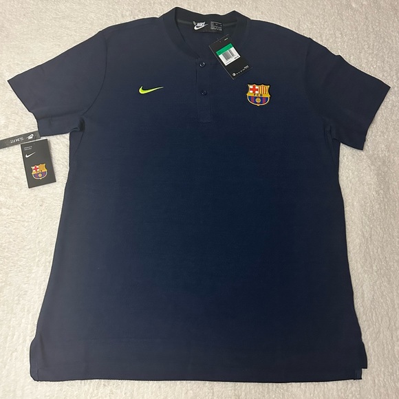 Barcelona FBC Nike Authentic 2018-19 Grand Slam RARE Polo Shirt Mens Sz XL New - Picture 3 of 14